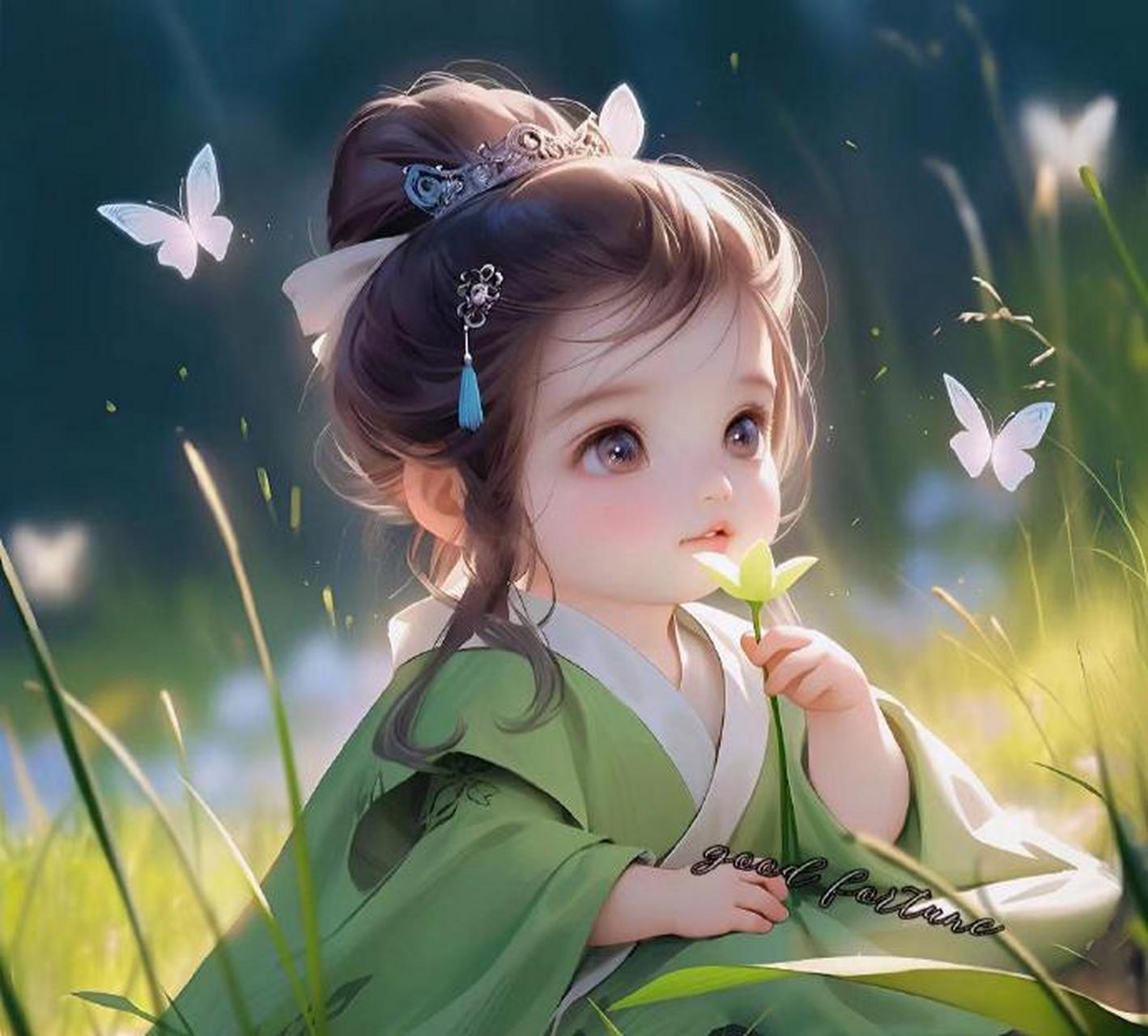 呆萌小可爱古风插画头像 676767 #古风小分队