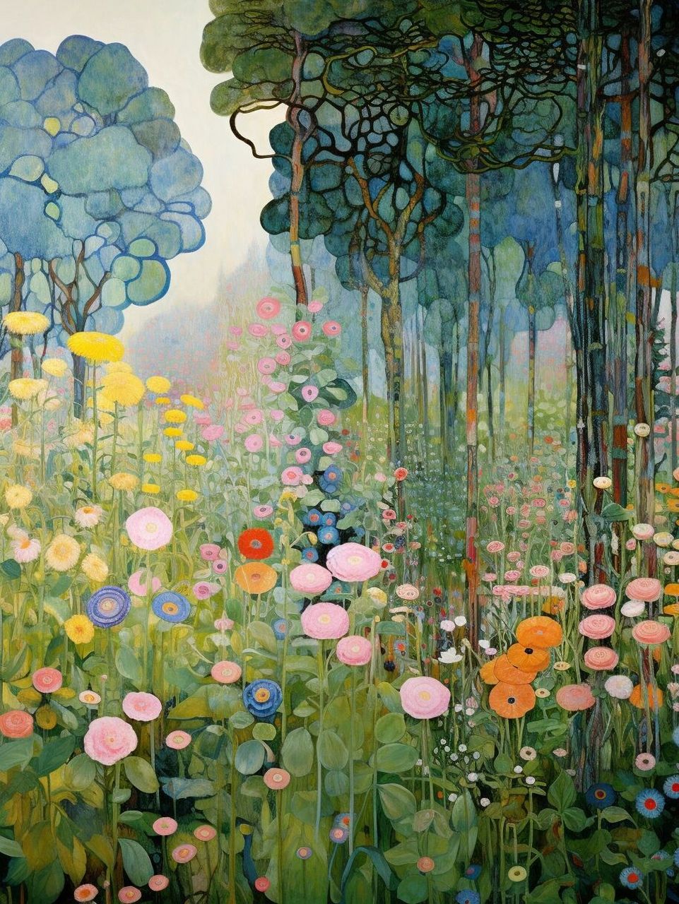 克里姆特笔下的清新花园