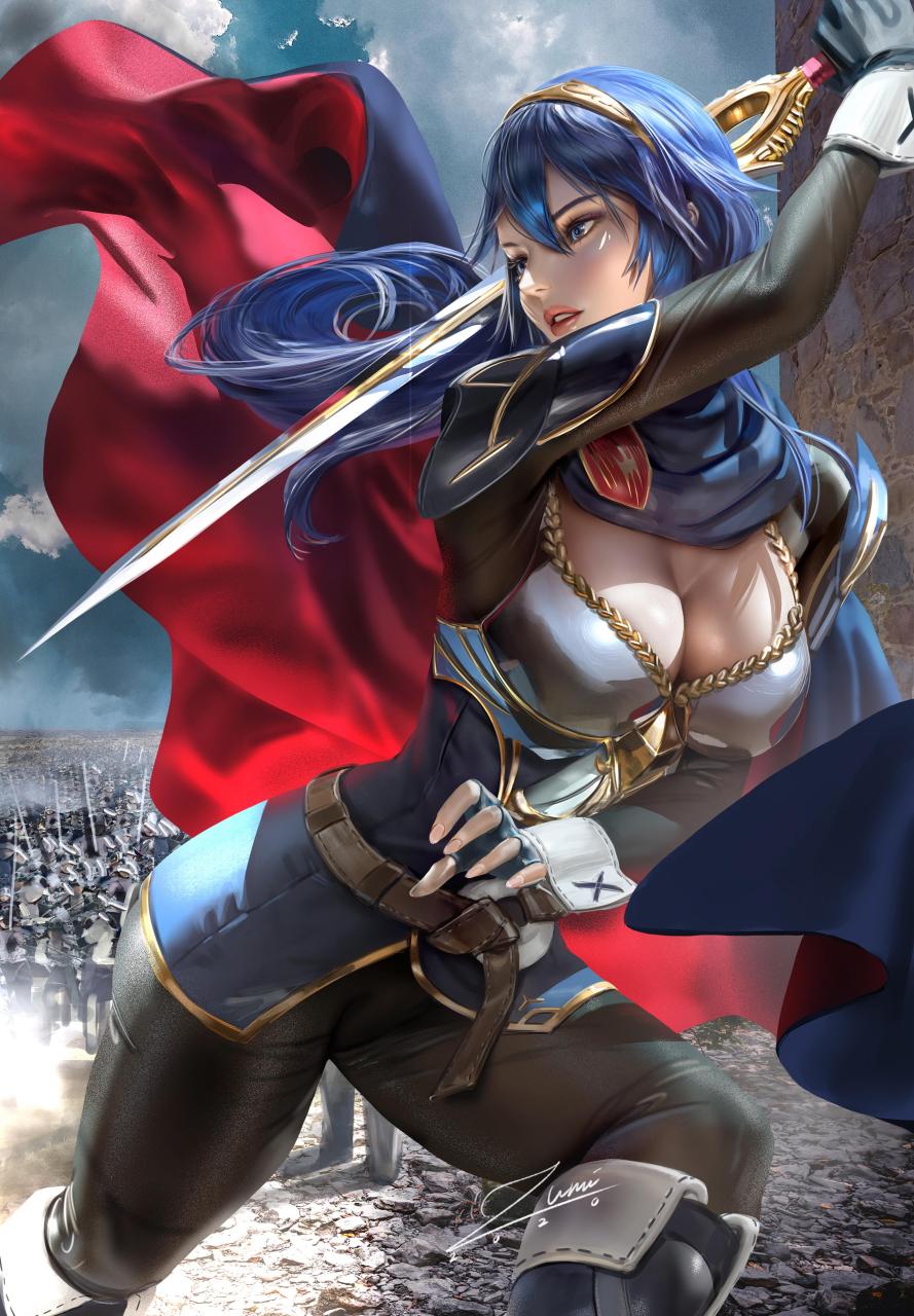 gif创作人# 德国画师 zumi 唯美艳丽人物作品cg插画欣赏,风格各异