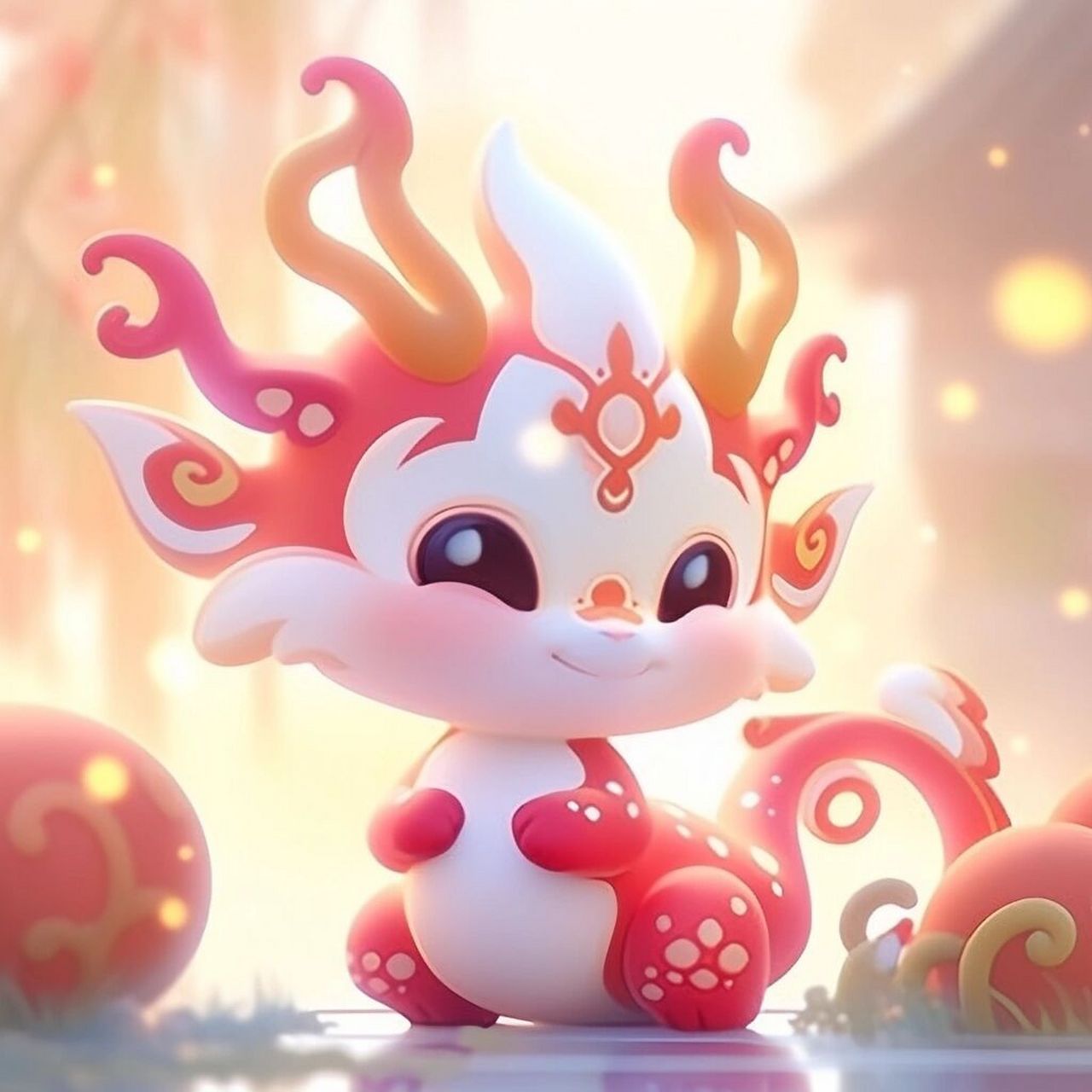 ai绘图的奇妙世界  这个龙宝宝简直是太可爱了!