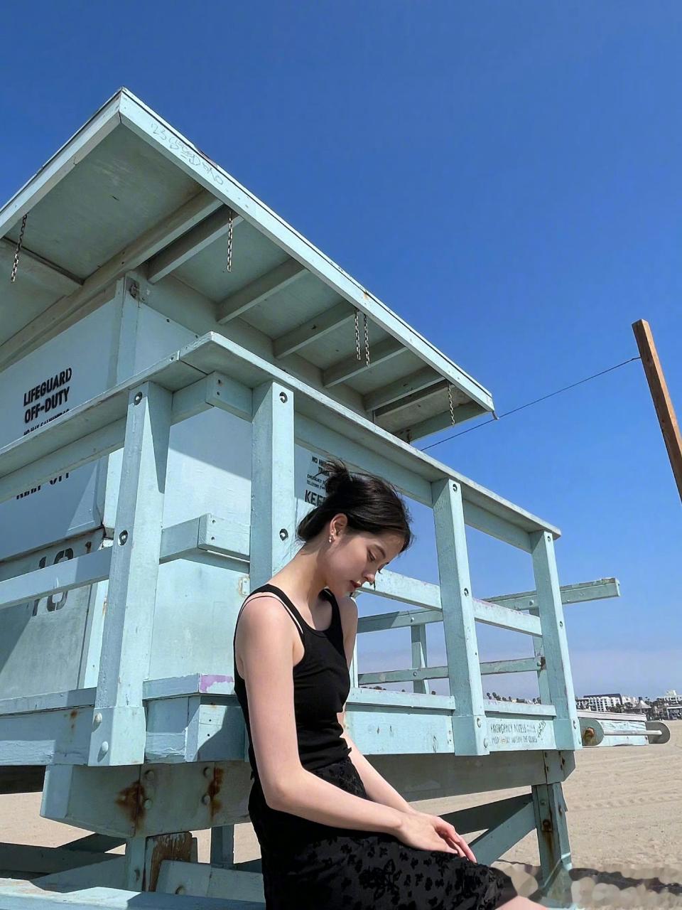 欧阳娜娜海边库存随拍#欧阳娜娜海边库存随拍,夏日氛围感满满,娜比