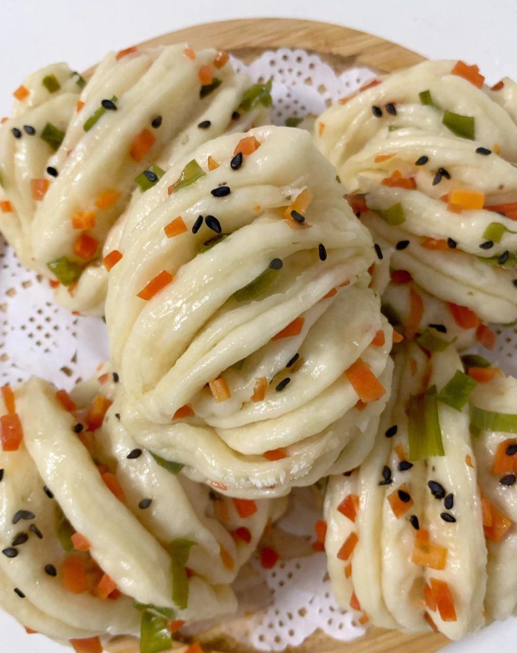 时蔬小花卷97大人小孩儿宝宝都喜欢00|||小花卷73 用了胡萝卜和