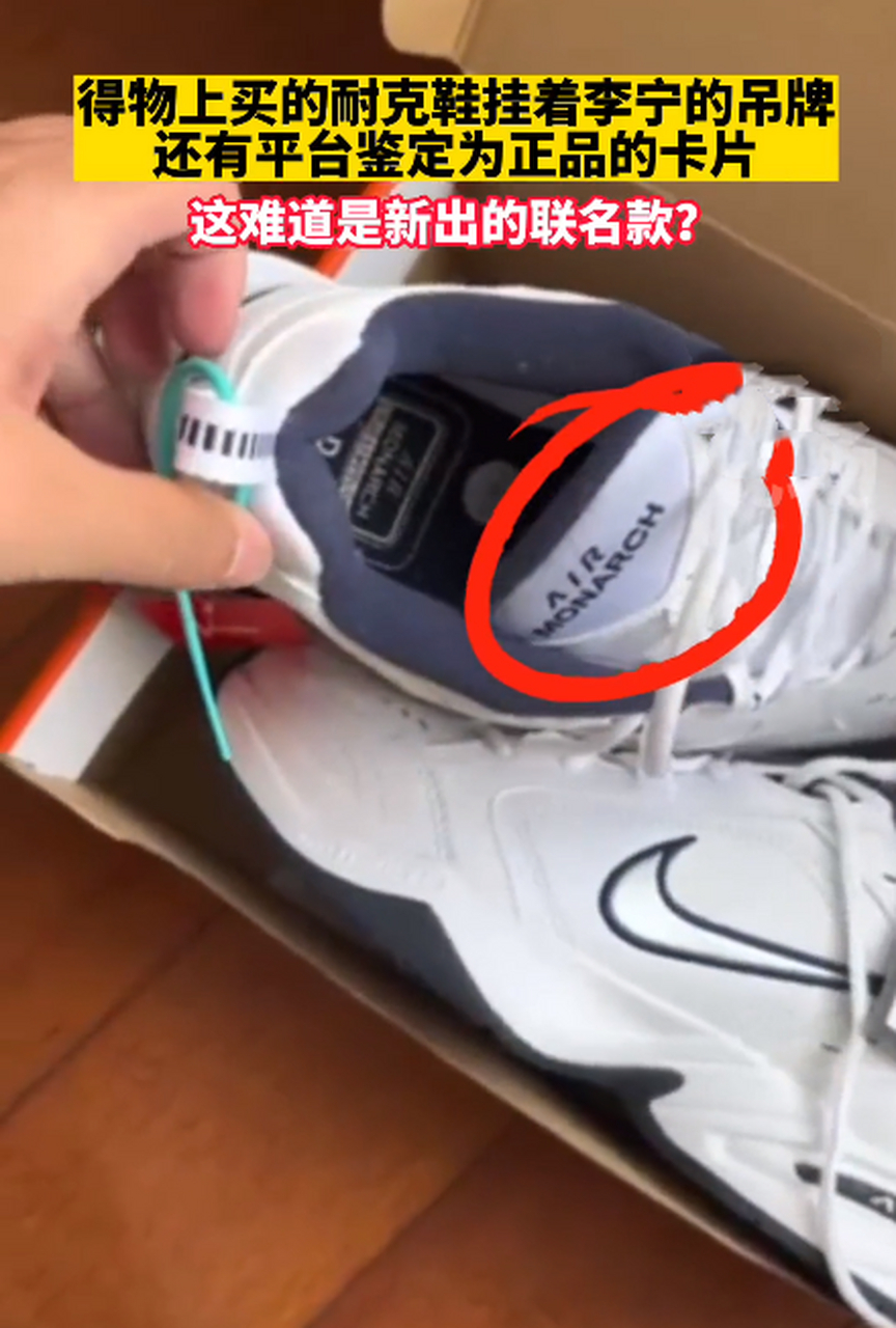近日网上都在报道"男子得物买到挂李宁吊牌的耐克鞋",买的耐克挂的