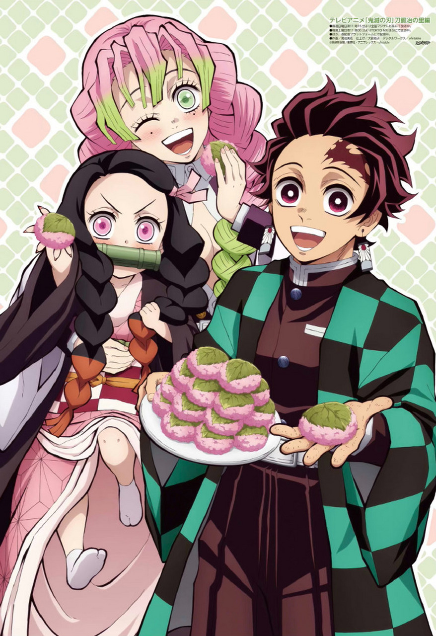 鬼灭之刃# 鬼灭锻刀村篇一组官图,炭治郎是复制粘贴上去的吗[三哈]