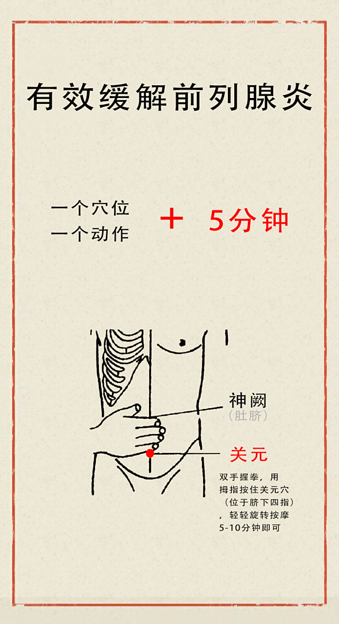 据科学研究表明,按摩特定穴位可以有效缓解前列腺炎的症状,那么这个