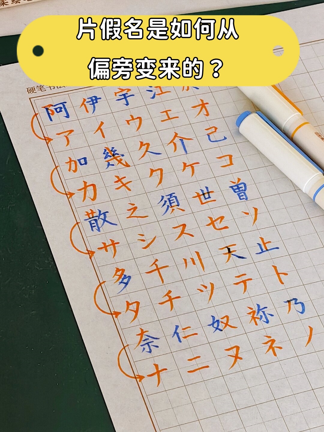 片假名是如何从偏旁变来的?