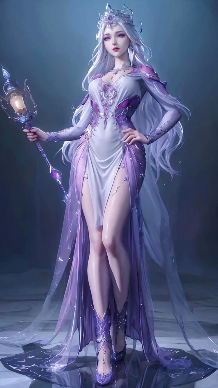 国漫壁纸|《斗罗大陆》国漫女神"波赛西"高清ai手机壁纸:人类都是自私