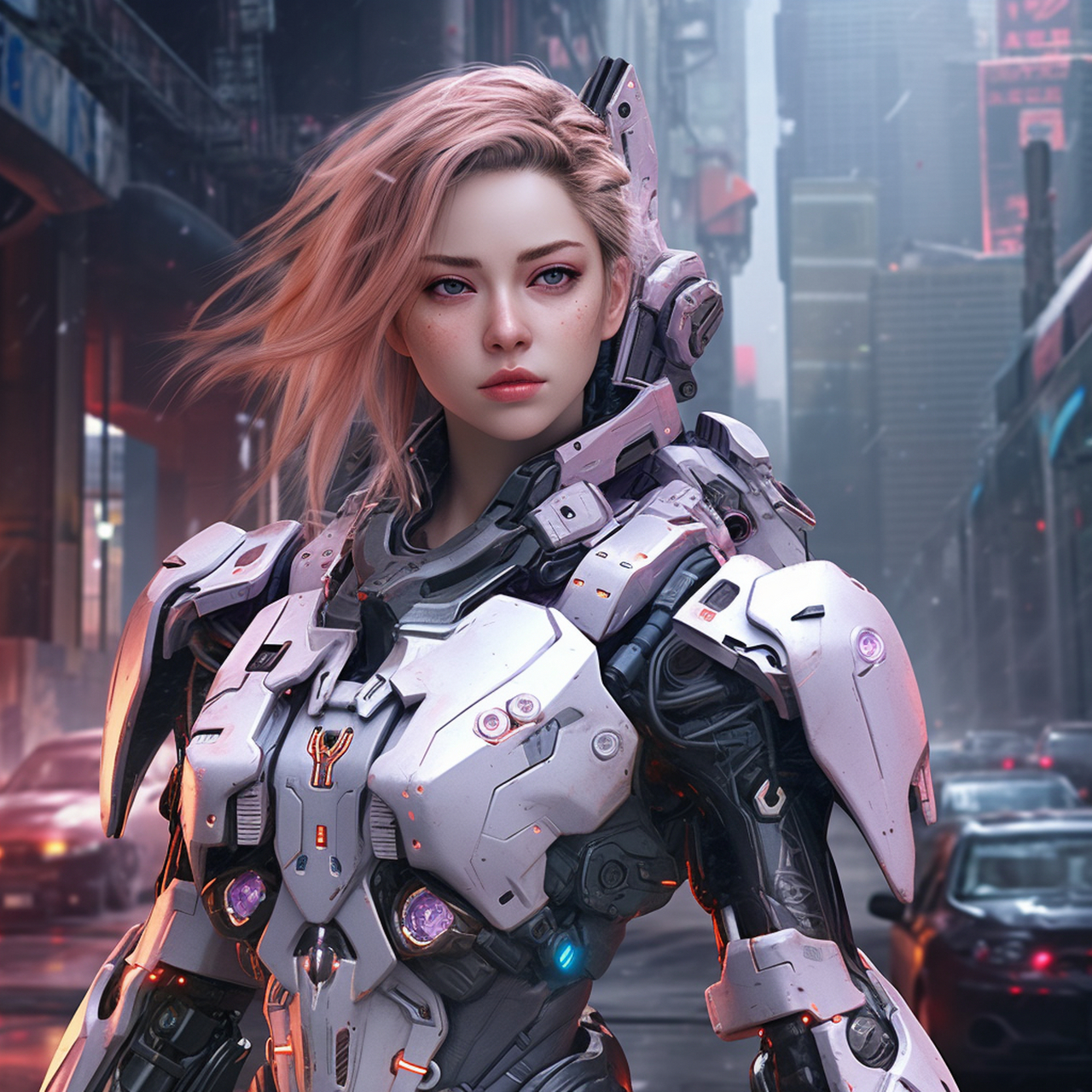 未来战士之机甲女神!#ai绘画