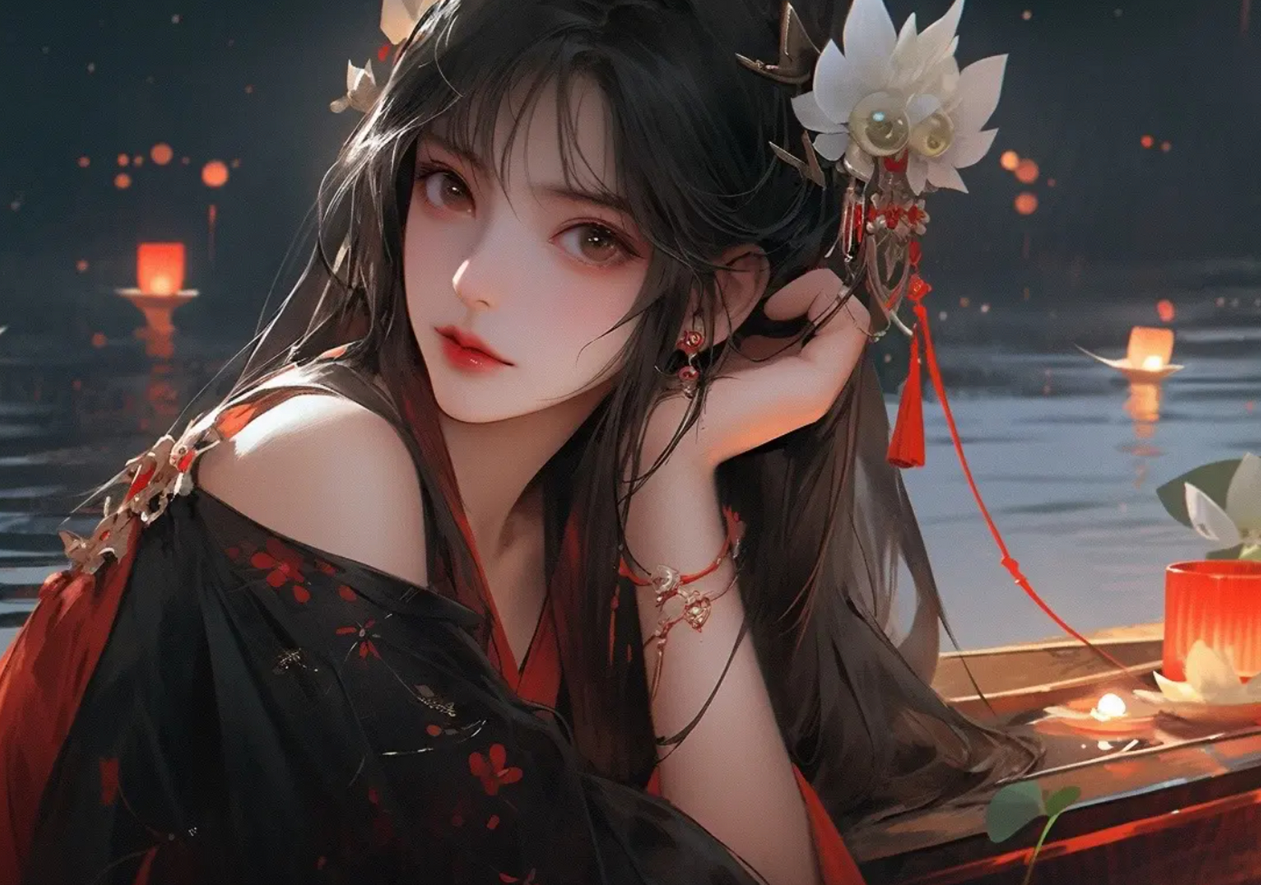 古风,一袭红衣尽风华