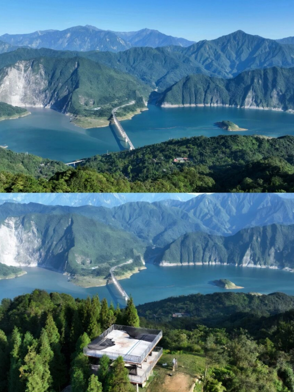 在导航到白果坪的过程中,沿途的景色相对单一,但徒步往返的时间大约