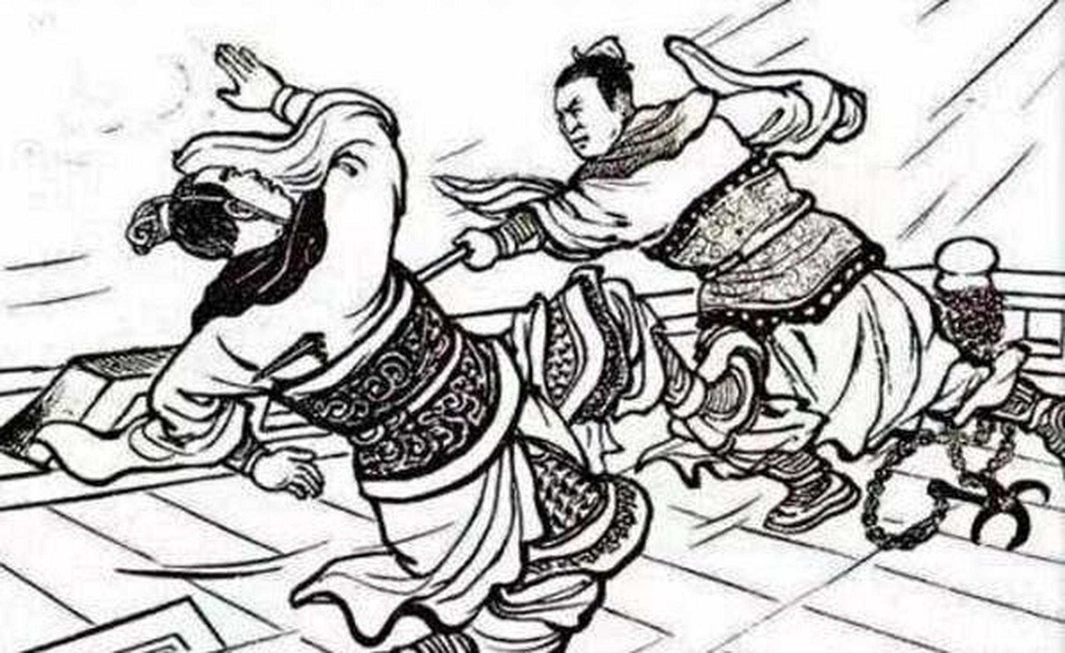 领动计划# 春秋战国末期,聂政刺死韩傀后,倒转剑柄,划破自己的脸;挖