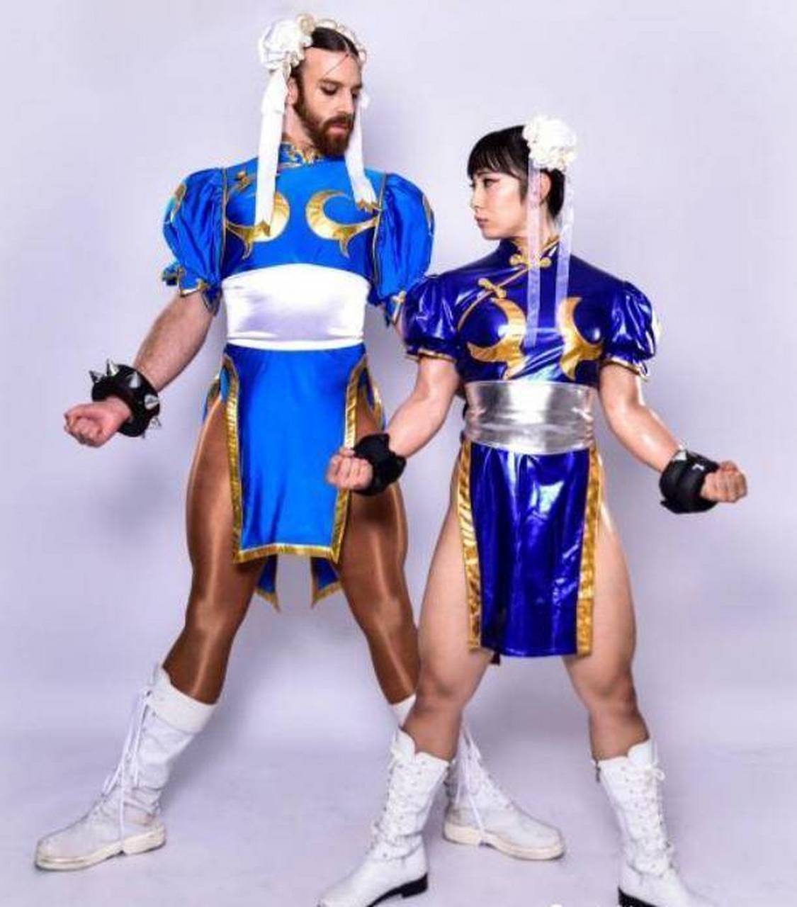 cosplay春丽,大胡子叔叔vs成龙