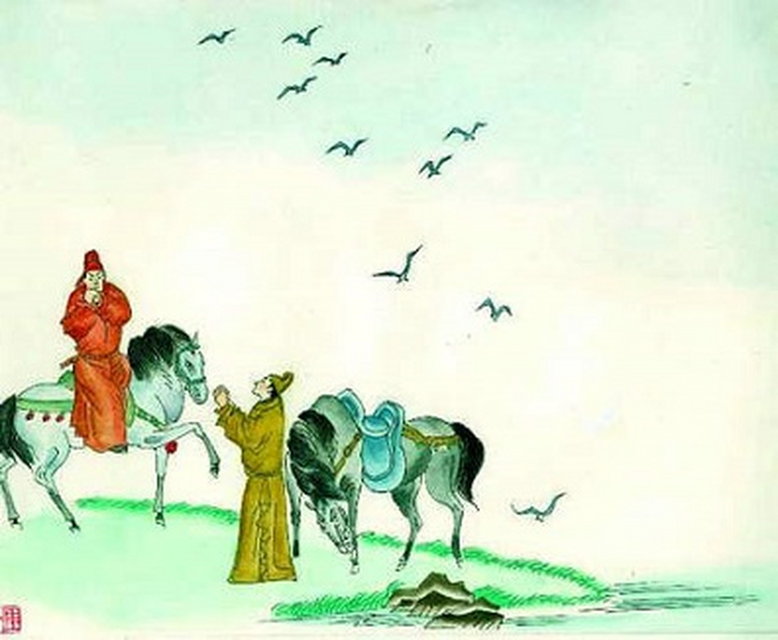 这是一首送友人归隐的诗.  《送别》  王维 下马饮君酒,问君何所之.