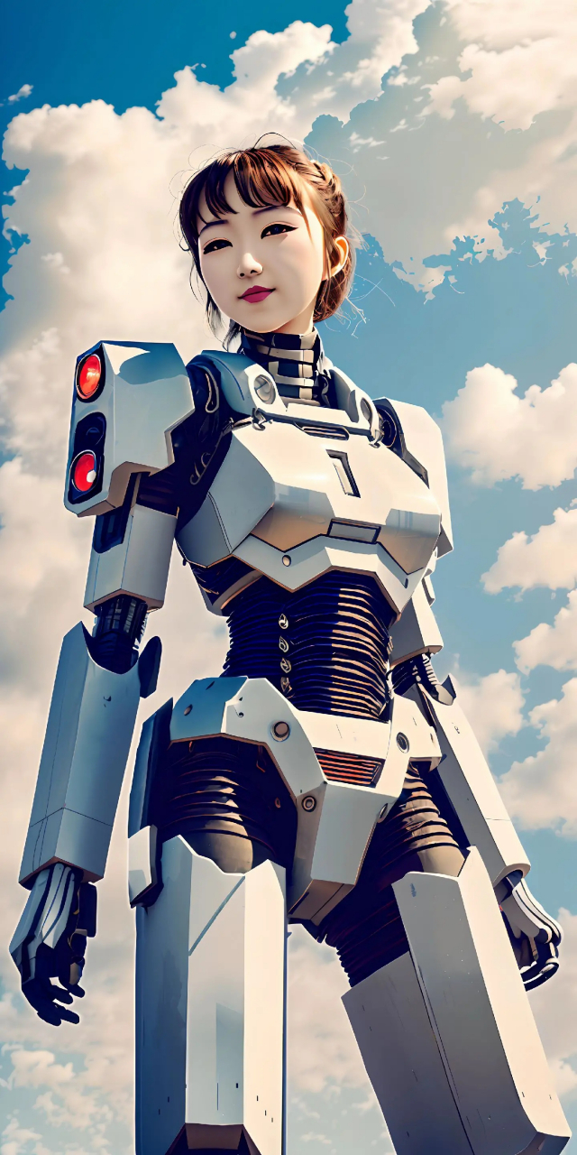 机械姬 #ai绘画 #二次元 #机甲少女 #手机壁纸2