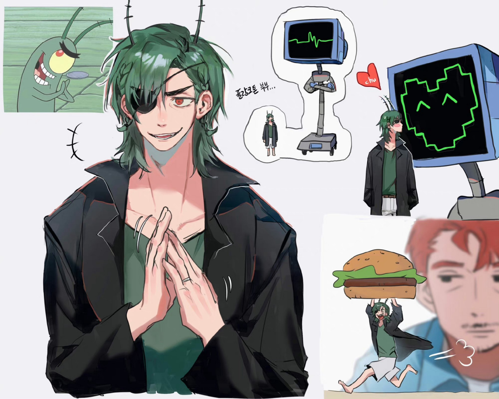 海绵宝宝# 拟人好帅,痞老板逆袭了啊!