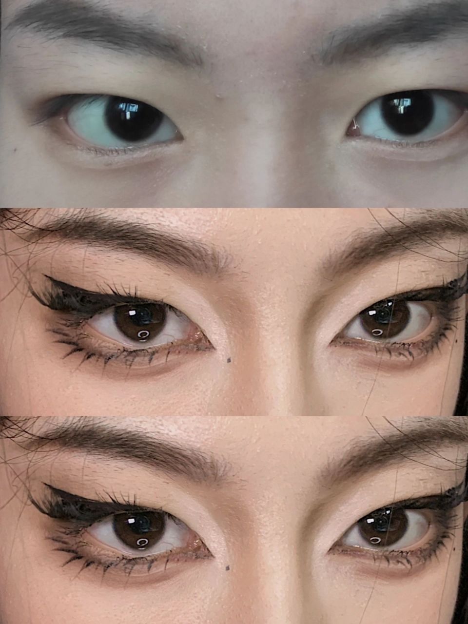 3倍大眼狐狸眼妆容 单眼皮改变眼型  这次带来的是几乎没有眼影 只靠