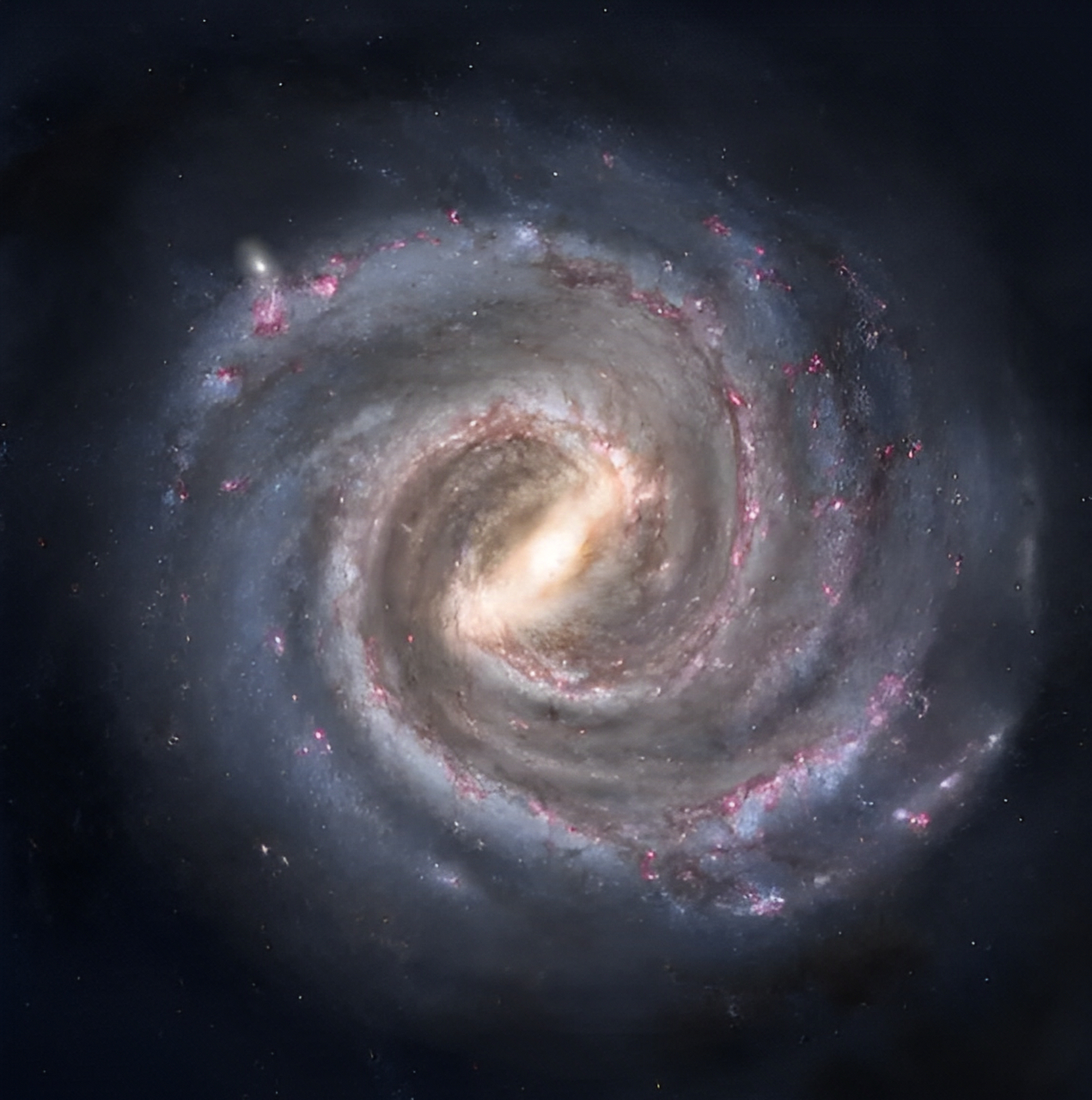 关于银河系的鸟瞰图,我们都见过一些图片,清晰地呈现了"银心","银盘