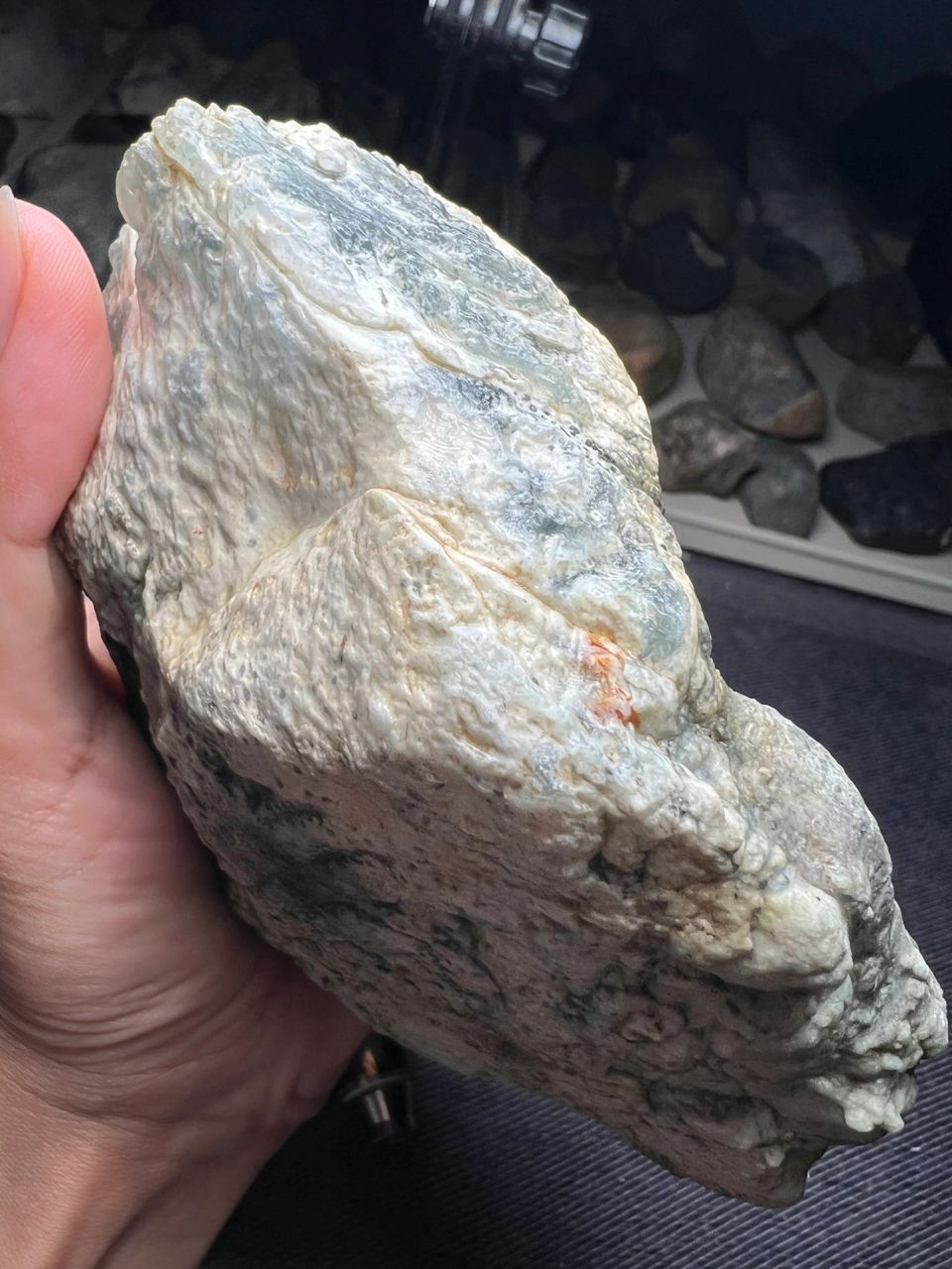 点击头像看直播# #翡翠原石#木那全脱沙高冰玻璃种,1.