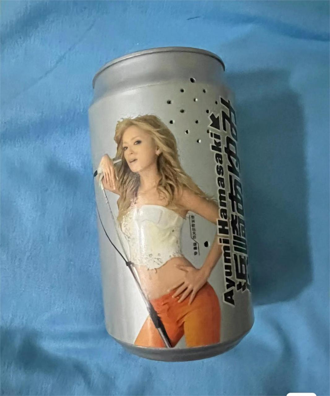 滨崎步首个在国内代言的第一支饮料广告,易拉罐造型电话机!