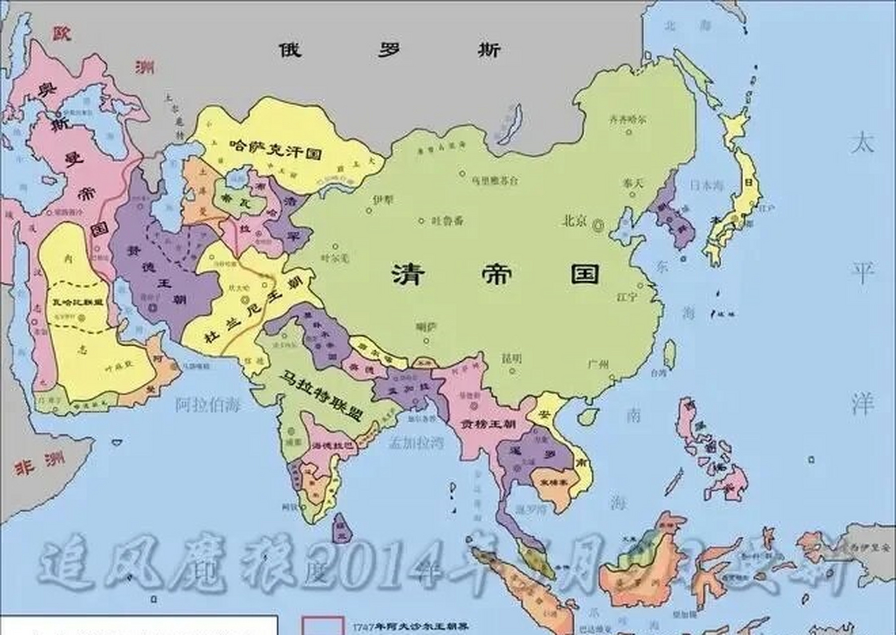 明朝巅峰版图vs清朝巅峰版图      明朝版图巅峰时期国土面积达到1000