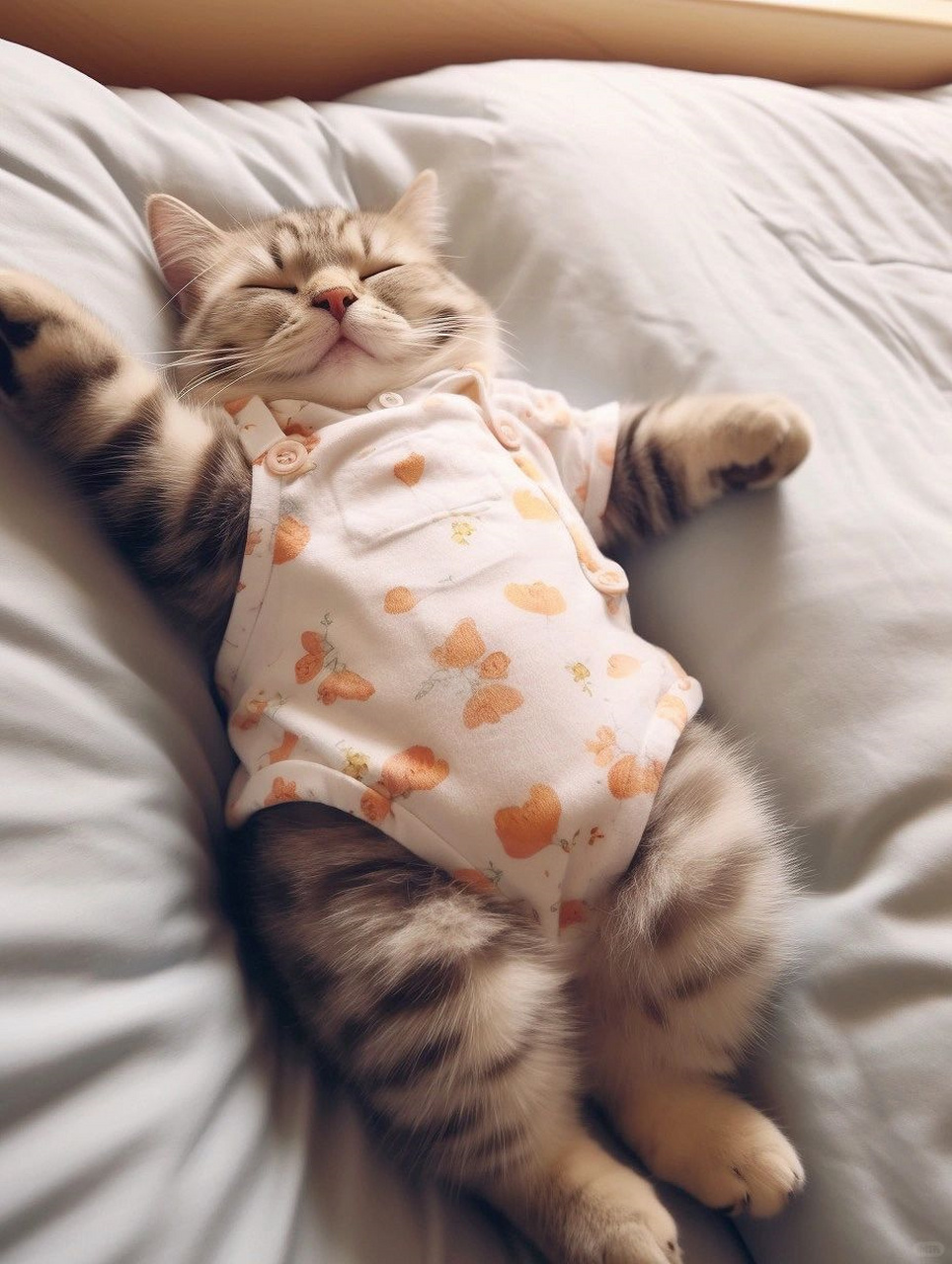 太可爱了吧!小猫咪睡觉觉喽!