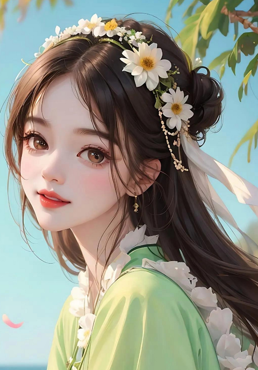 温婉柔美的古风美女头像