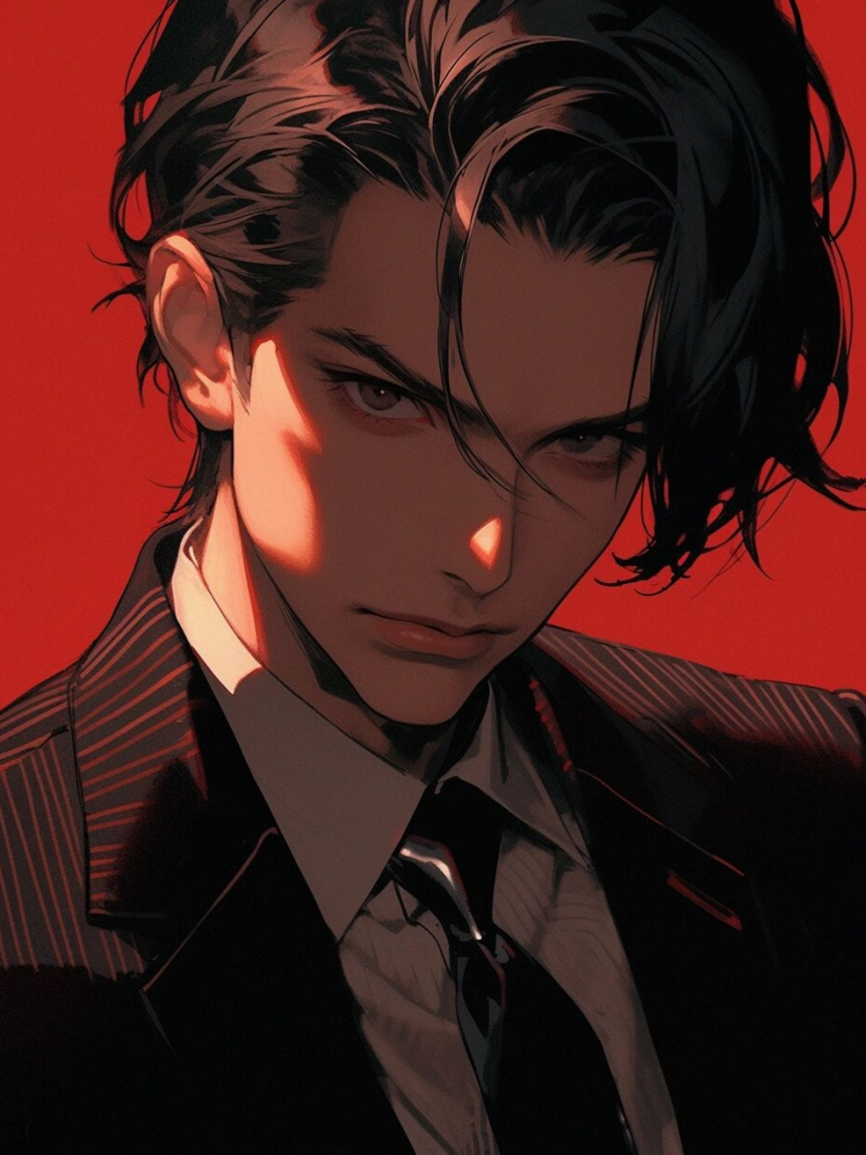 刚毅热血的禁欲系男子  这幅大图画展现了一个充满