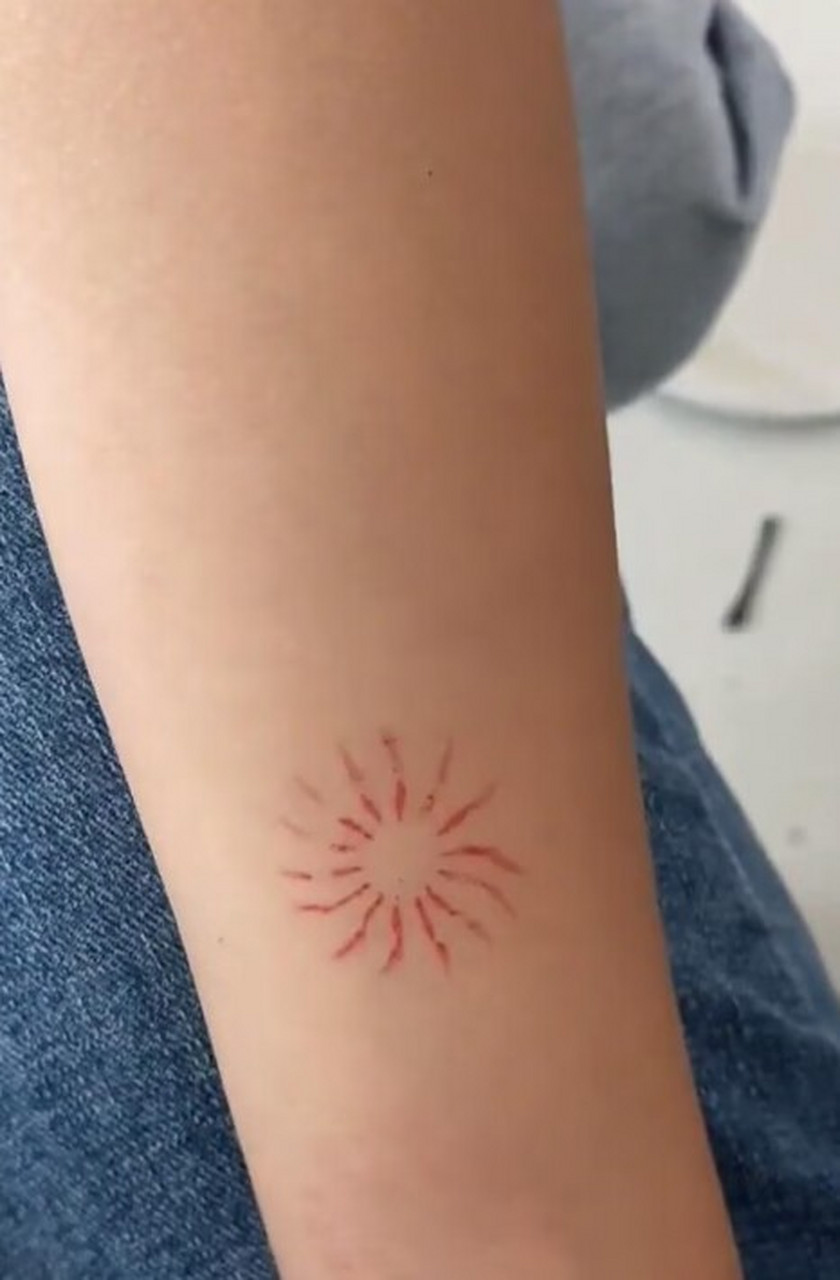 纯天然纹身,大家觉得好看嘛[偷笑]三思而后行