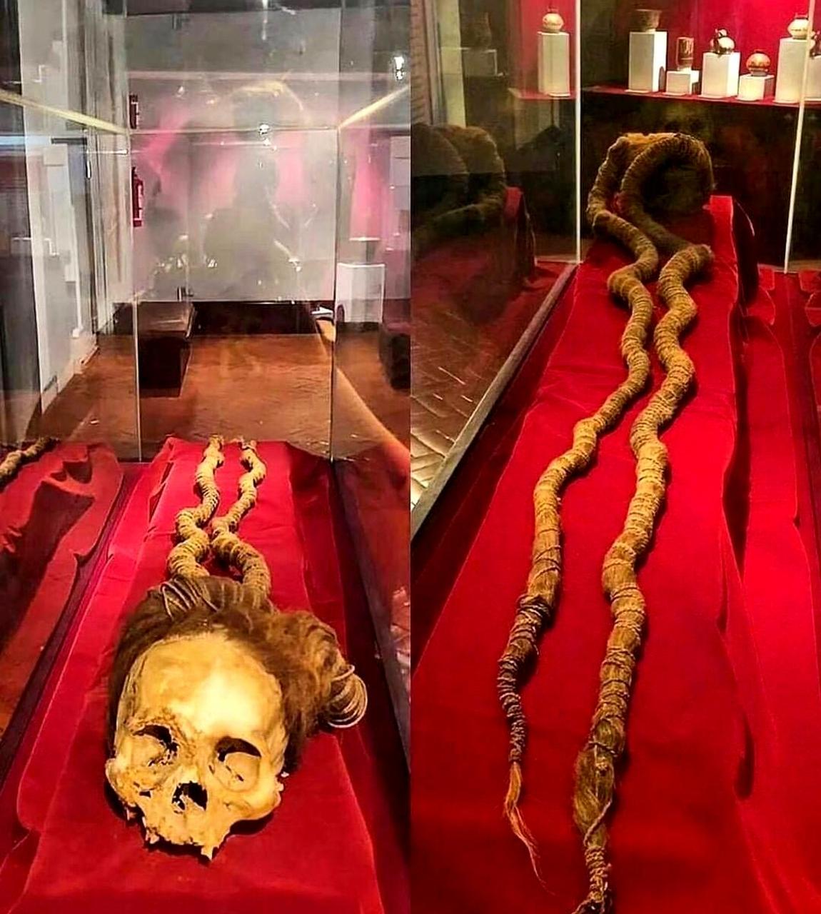 这位50岁左右的女祭司,名为纳斯卡人头骨,其长达2.