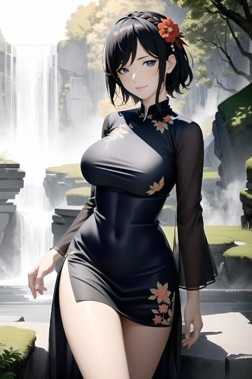 动漫壁纸# 旗袍美少女动漫壁纸在线分享