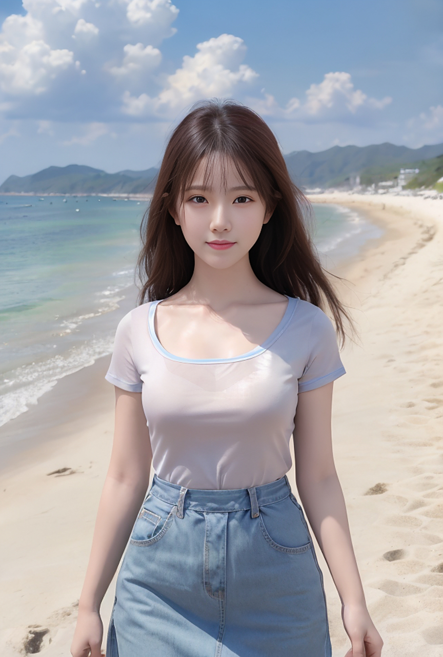 ai美女-眉清目秀的气质女孩(4)#美女# #养眼美女