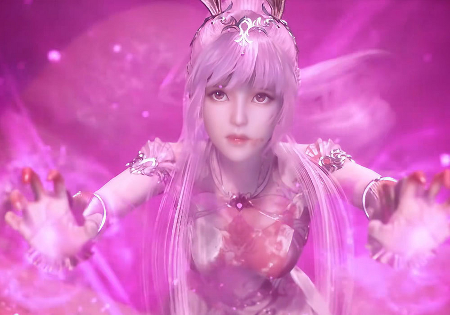 小舞和唐三营救大明二明的时候,出现了一个粉发的战损造型,惹人怜爱好