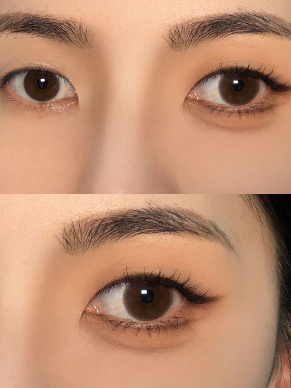 单眼皮快来画瞳孔下眼线 含教程～单眼皮自然眼妆好看～ #单眼皮如何