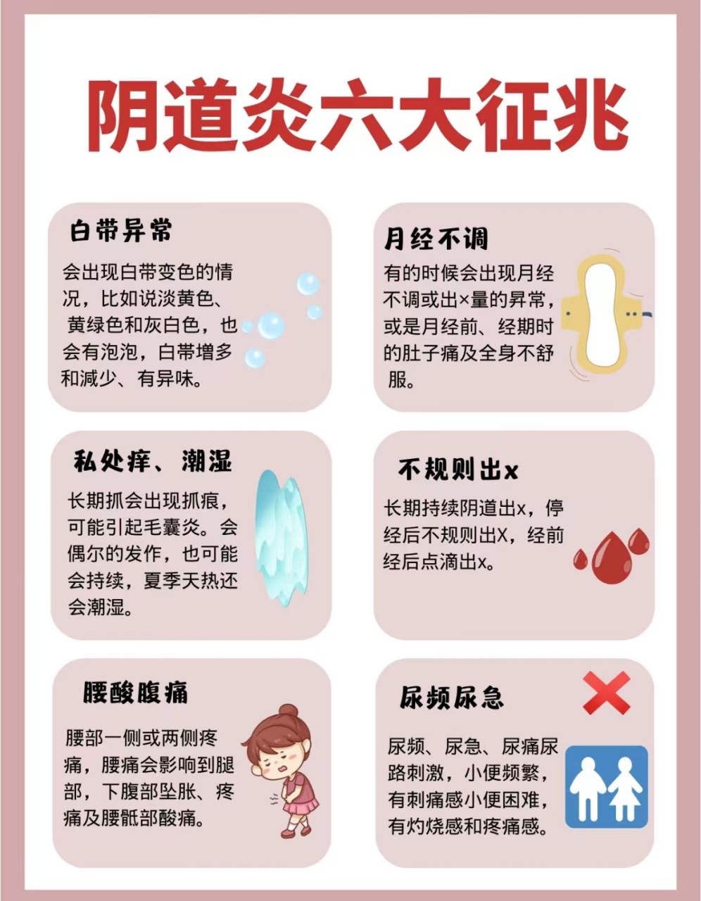 妇科炎症的6大征兆!女性朋友都要了解!