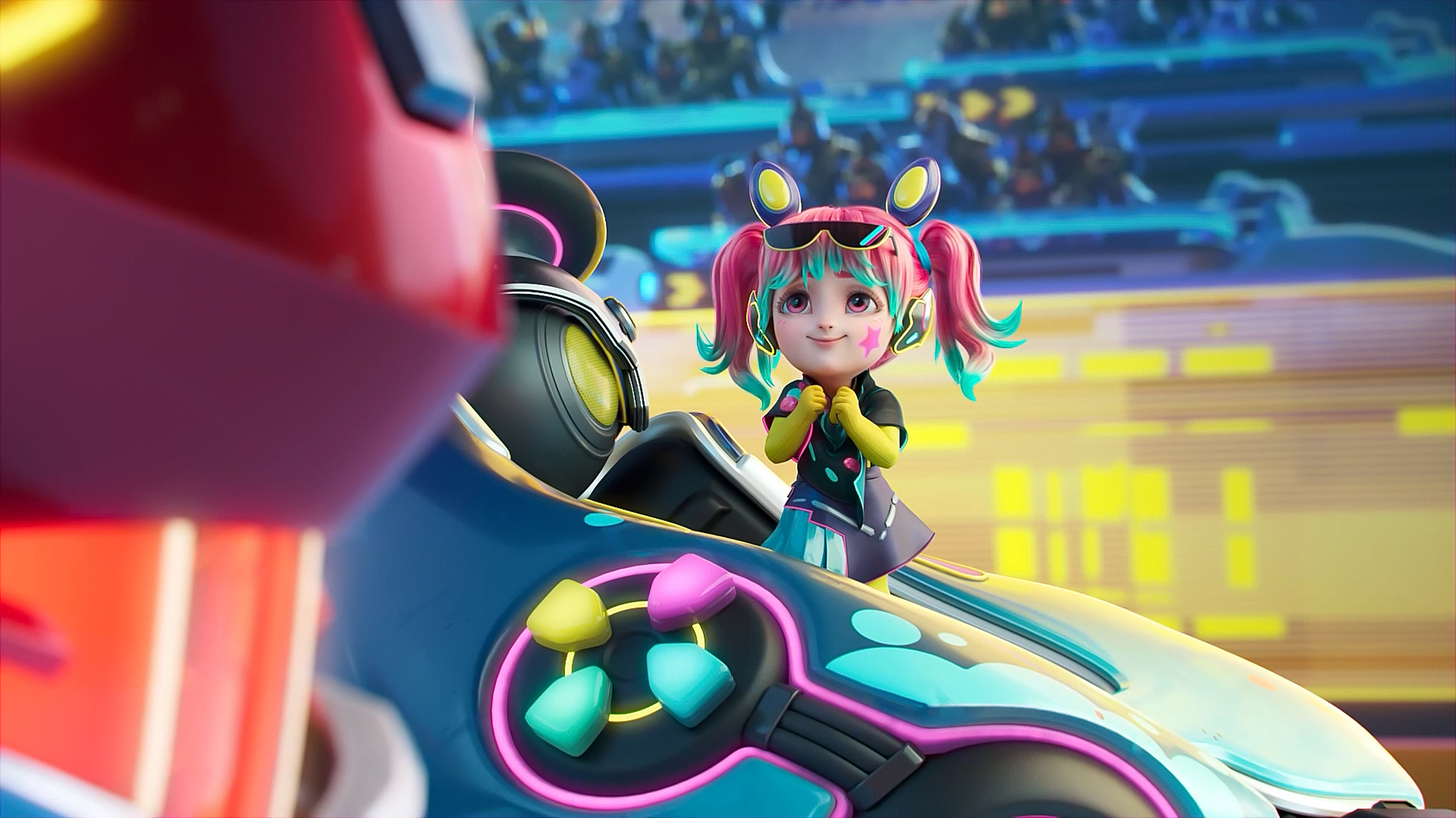 动漫壁纸|《王者荣耀》蔡文姬,澜,刘禅电玩cg高清壁纸:澜——技术流