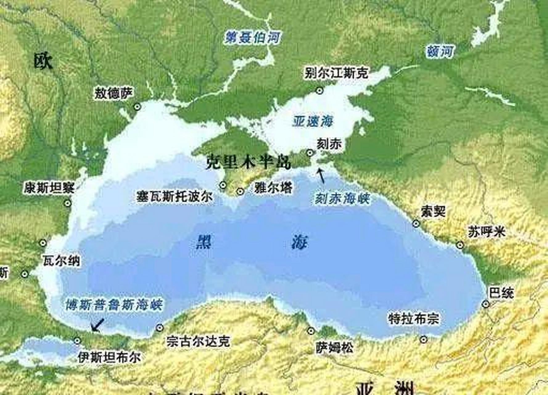 亚速海地图图片