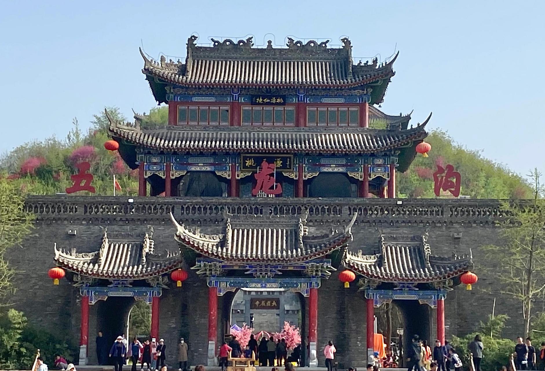 陕西渭南桃花源:桃红柳绿,休闲浪漫 昨天有幸到渭南桃花源逛一逛,看到