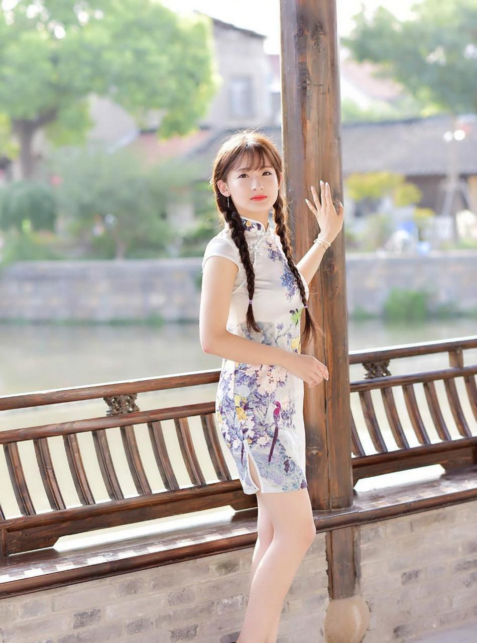 清新唯美人像摄影,青春靓丽的江南旗袍女孩.