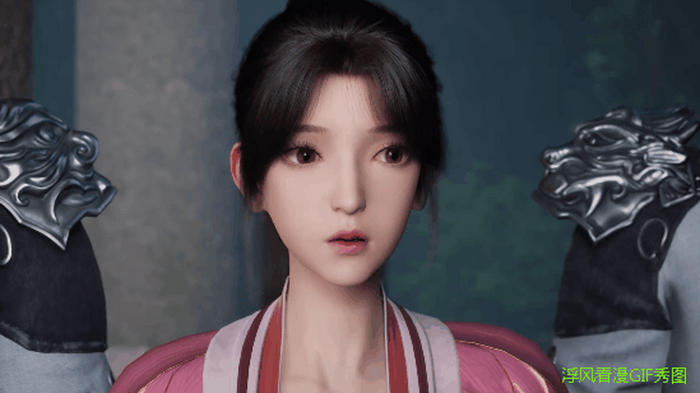 《修罗武神》动图 | 03-2 苏美这个辣椒妹美眸轻颤,是被楚枫霸气做派