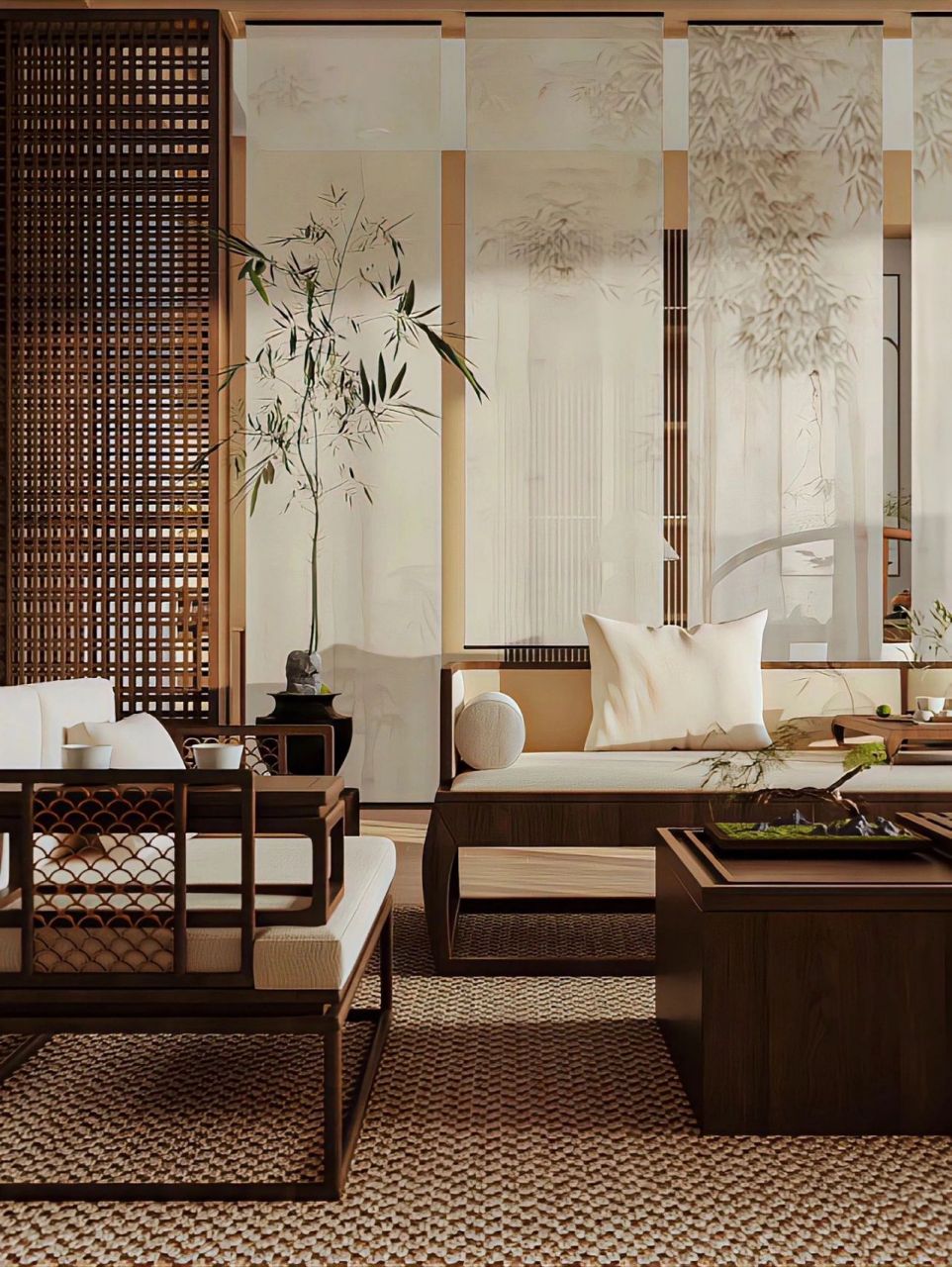 与众不同的新中式设计,我独爱这种,当晚风吹过,一定很美!