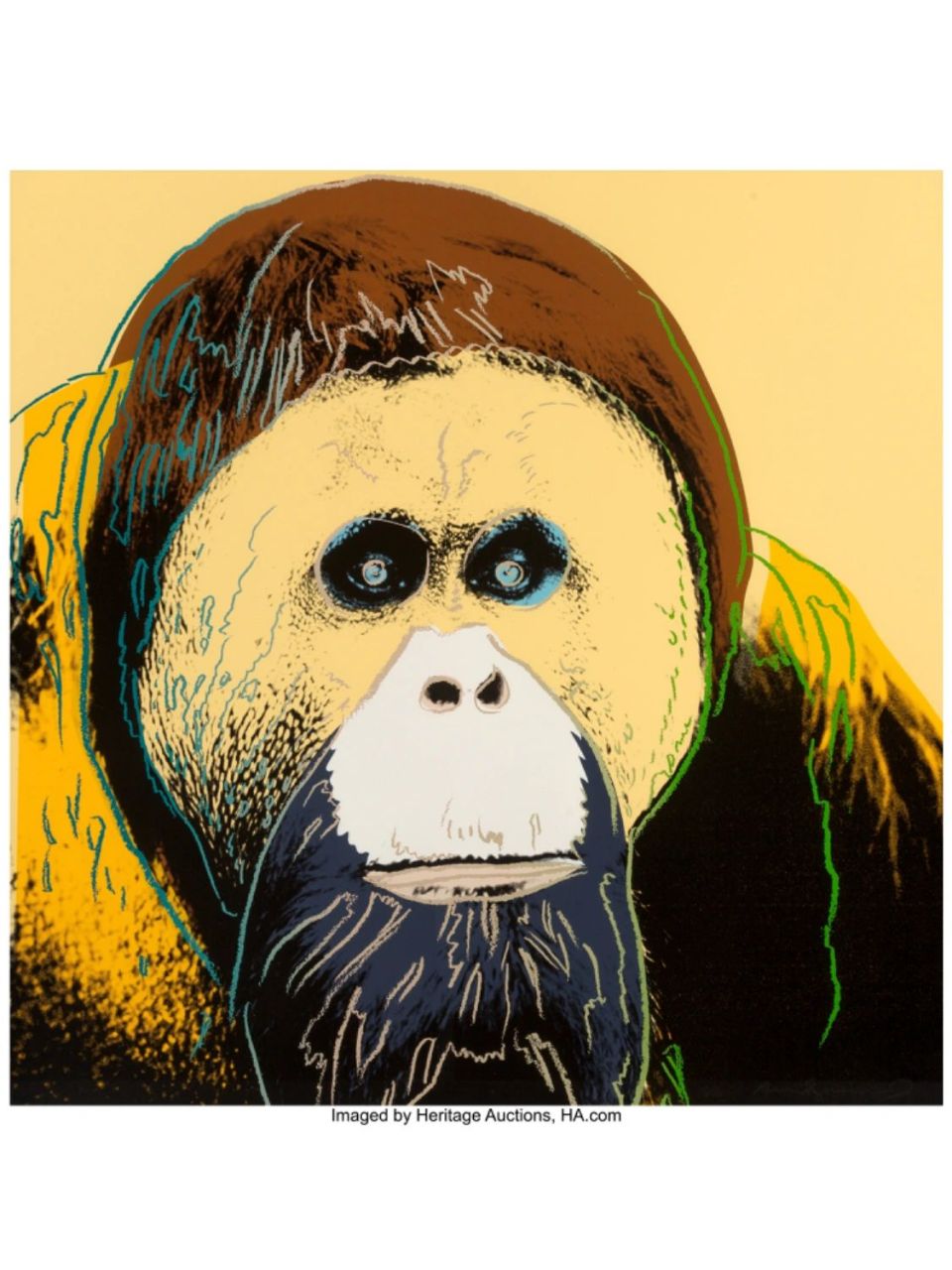 安迪沃霍尔 濒危动物=拍场硬通货 安迪沃霍尔的丝网版画,主题是濒危