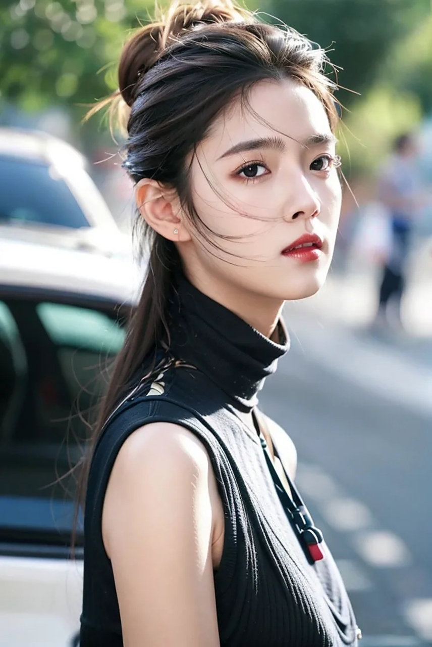 标准东方美女,精致面容女神写真图集,国风女生艺术照人像摄影#美女