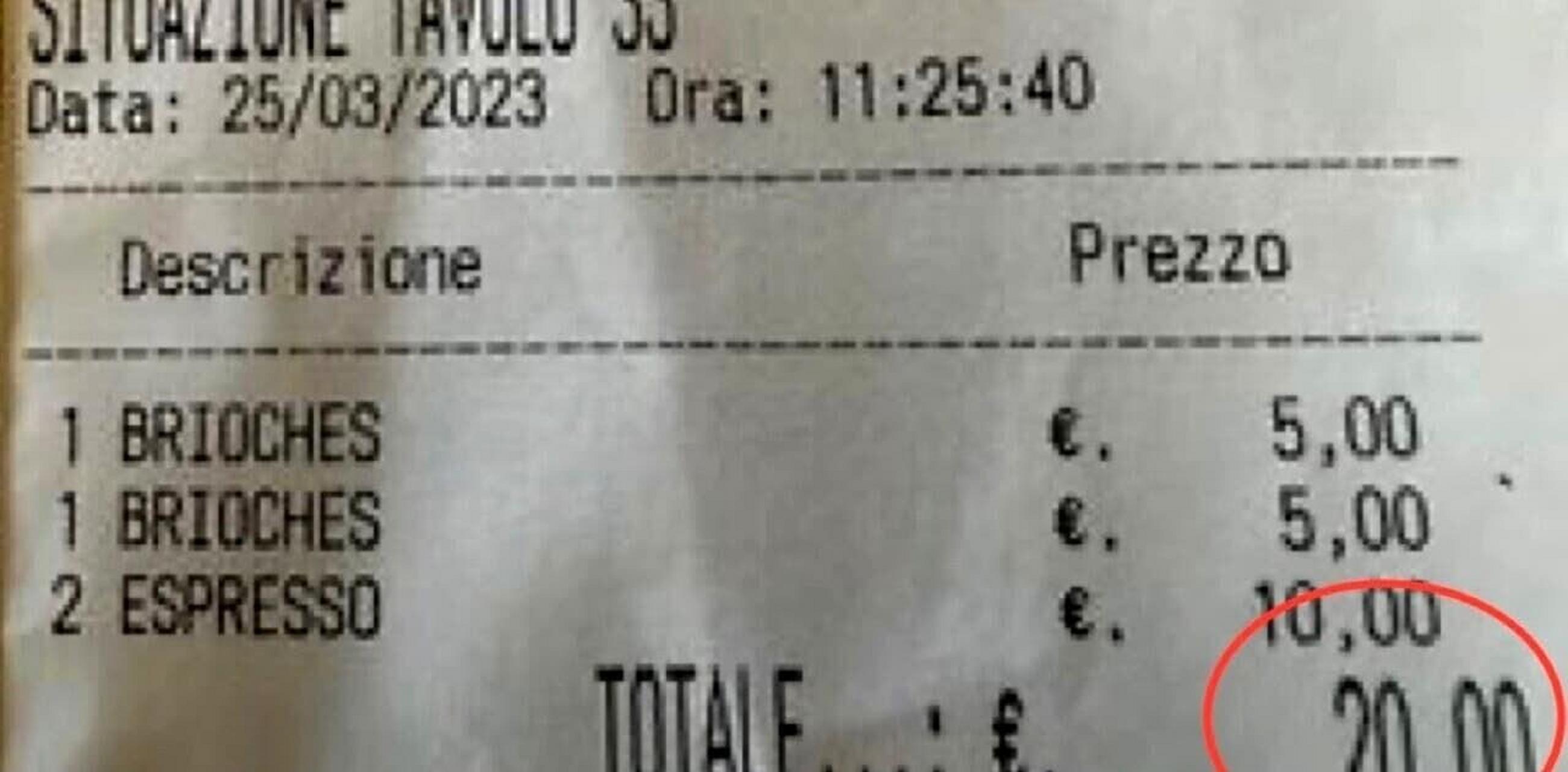 意大利物价##瑞士消费#一张账单让意大利网络沸腾 如图显示,两杯糠热