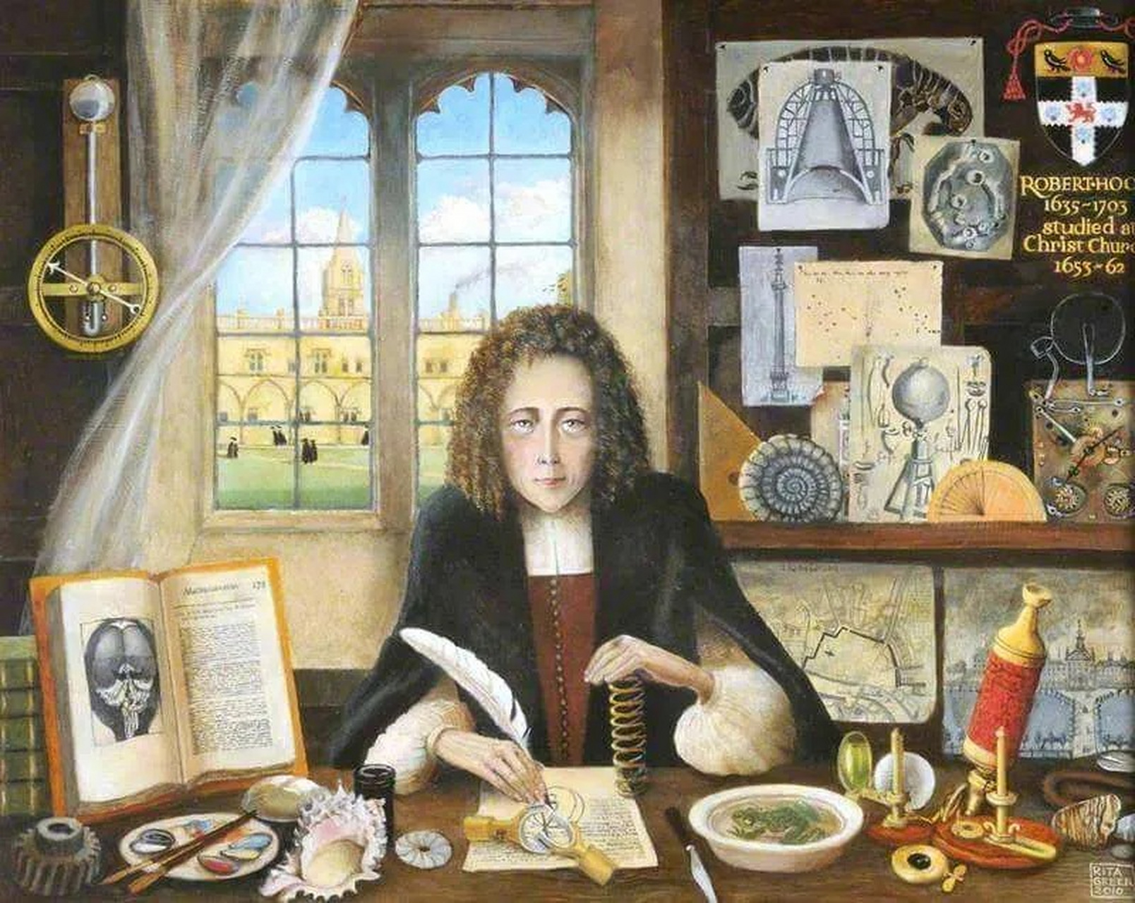 1665年,物理天才胡克出版了那本划时代的巨著《显微术》,利用显微镜