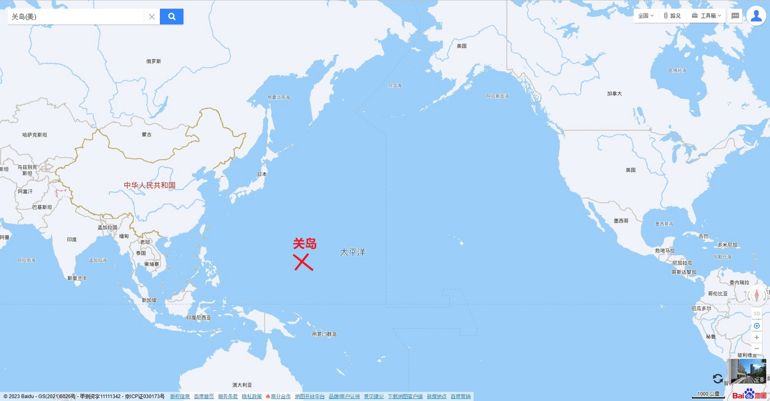 关岛地图位置 中文版图片