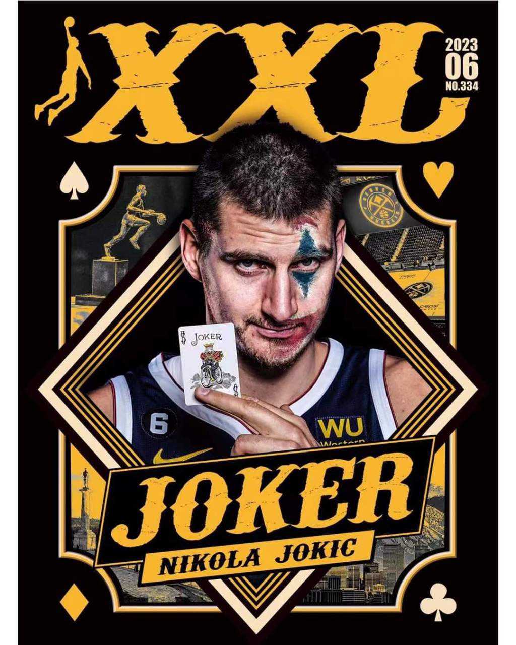 正如网络上流传的那张肚子有着三层肉的照片,约基奇小时候不高且胖.