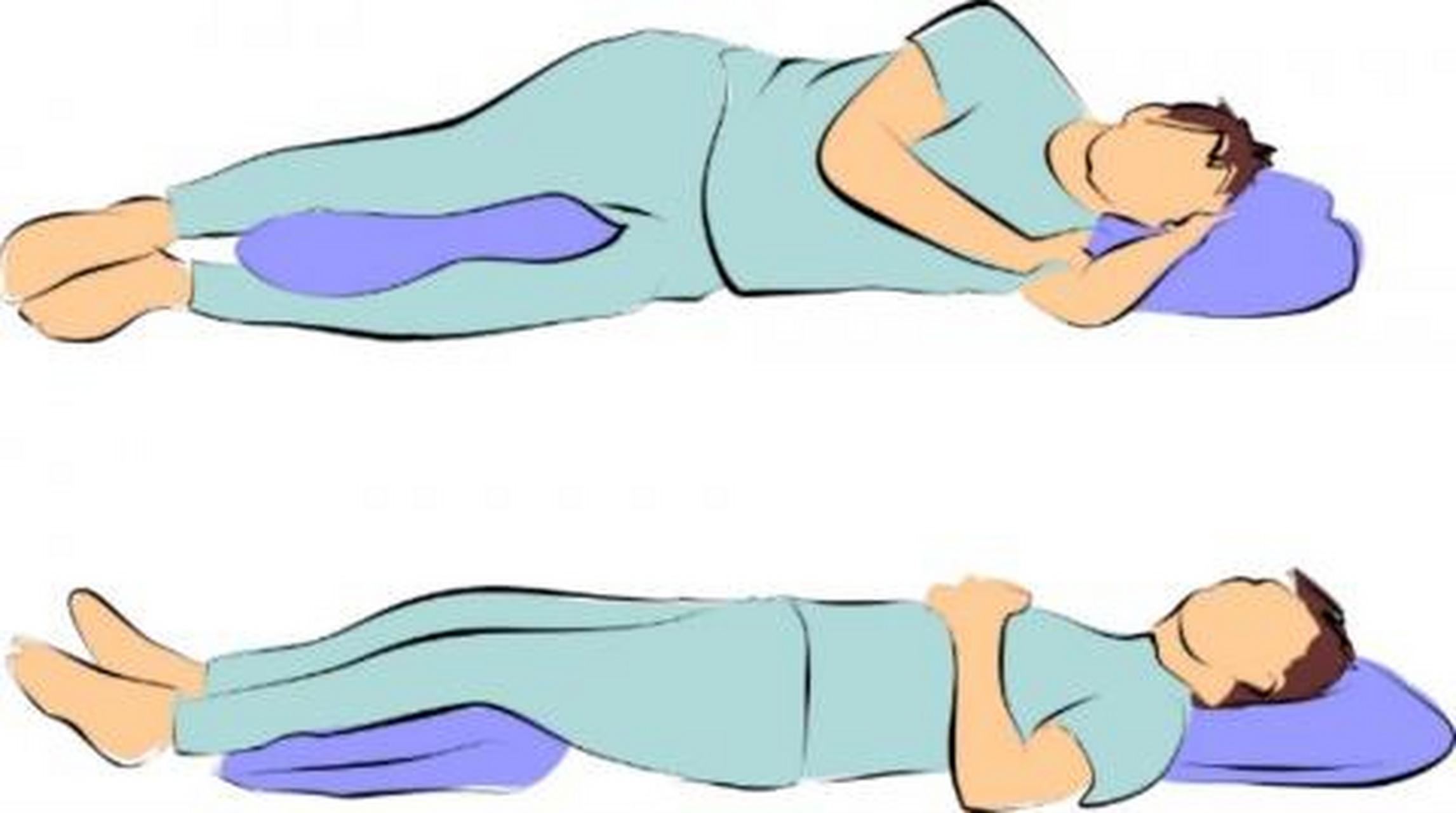 睡觉什么姿势对腰椎好图片