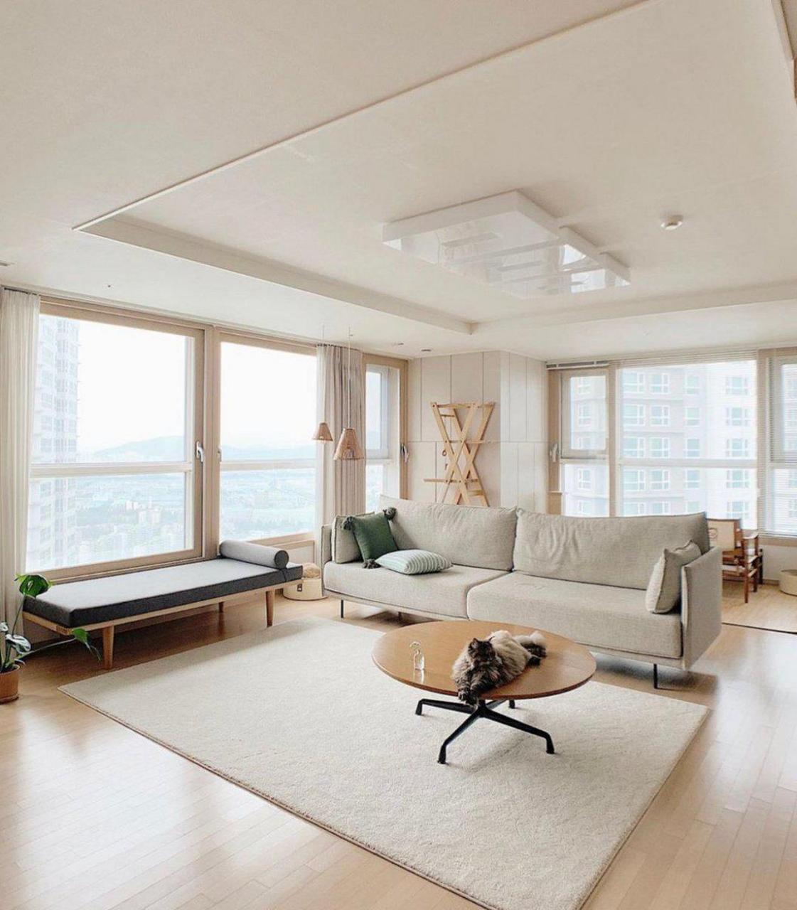 装修灵感|韩式现代简约极简家 韩国ins风家居,家居软装搭配.