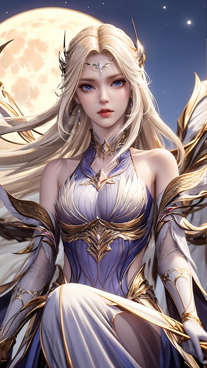 国漫壁纸|《斗罗大陆》国漫女神"千仞雪"高清ai手机壁纸:我听说过一笑