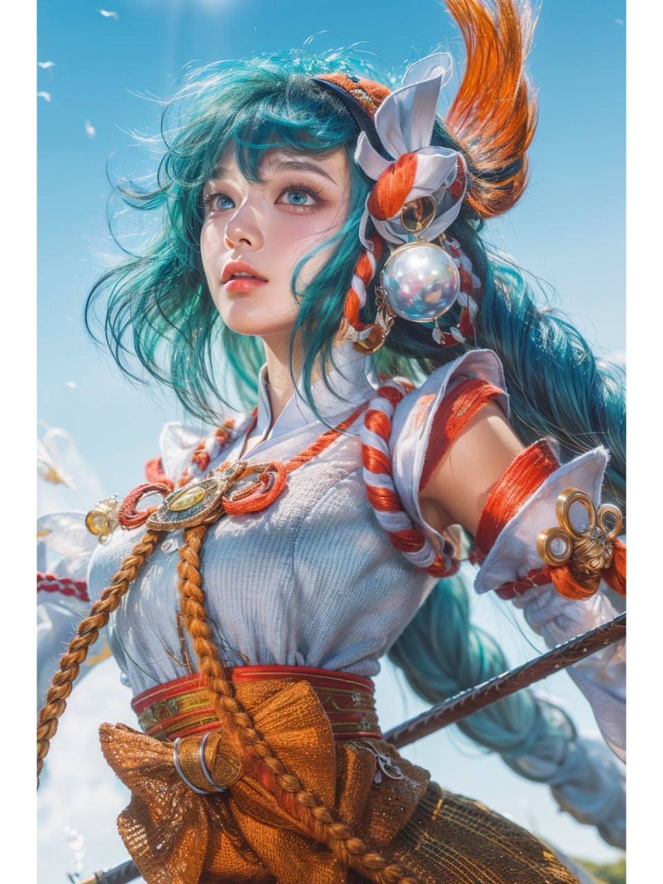 我真人化了的王者荣耀大乔的全皮肤  除了白蛇这一主题外,我已经画了